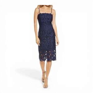 Bardot Navy Blue Lina Lace Cocktail Dress • Size‎ 4